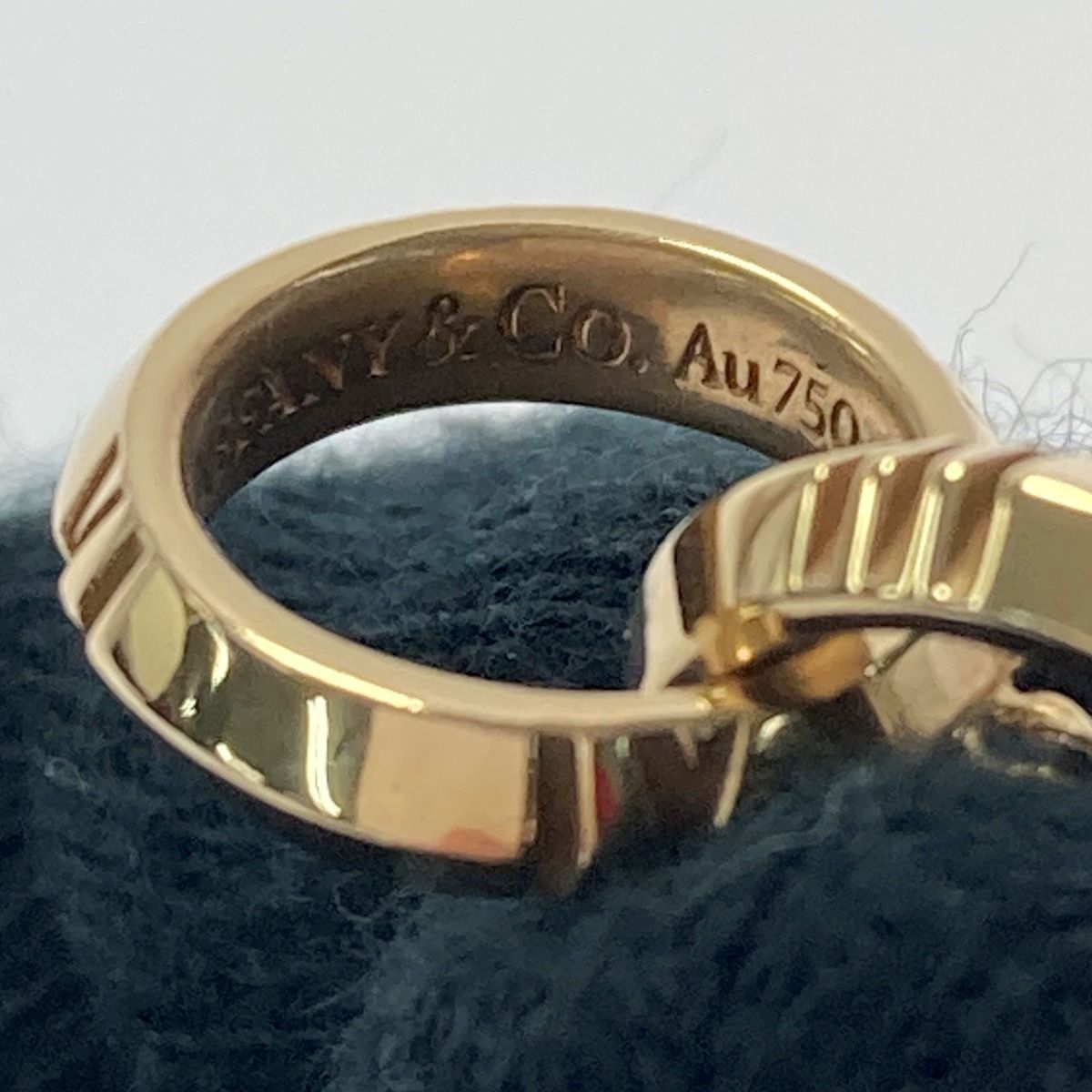 Tiffany & Co Tiffany Atlas X Closed Interlocking Necklace K18yg with Box