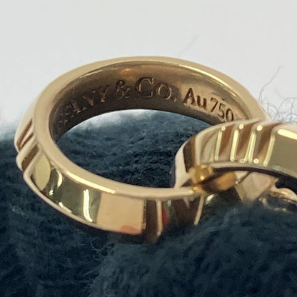 Tiffany & Co Tiffany Atlas X Closed Interlocking Necklace K18yg with Box