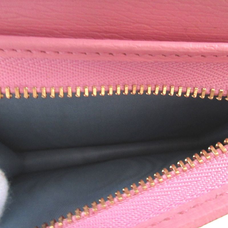 Gucci Bananya 701009 Leather Pink Bifold Wallet 0416 Gucci