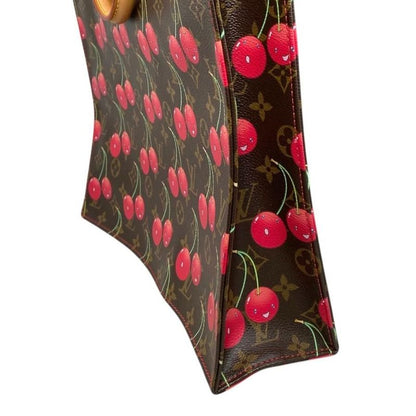 Louis Vuitton X Takashi Murakami Tote Bag Sac Pura M95010 Monogram Cherry Red