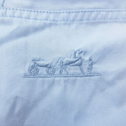 Hermes 21ss Light Fabric Cotton Shirt Coat Outer Light Blue Size S *16-7352