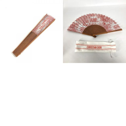 DIOR Miscellaneous Goods Twirldujuy Fan Wood Orange