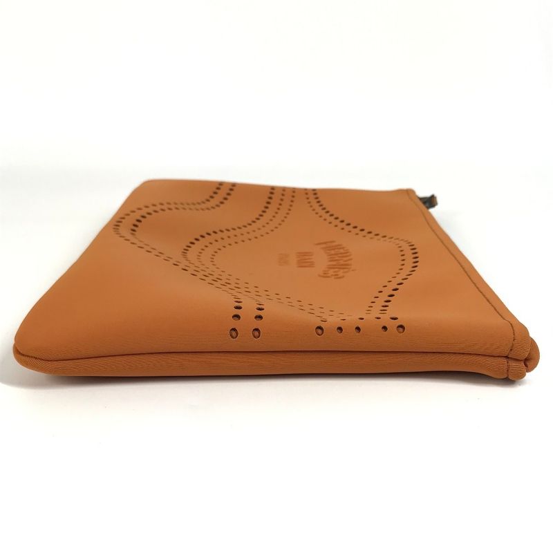 Hermes Pouch Neobain MM Polyamide Orange