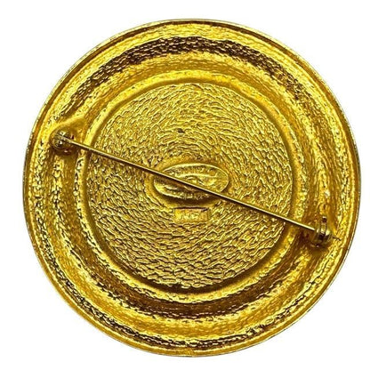 Chanel Cambon Line Circle Pin Brooch Accessories Small Accessories Coco Logo GP
