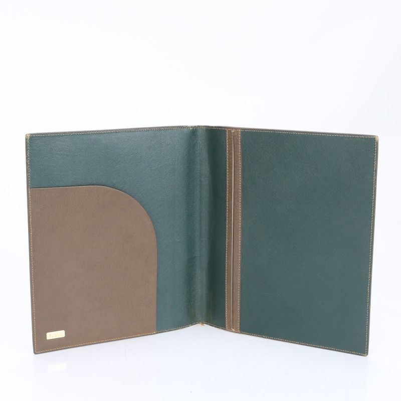 Vintage Old Gucci Leather Notebook Cover Brown Notebook Diary Case Stationery