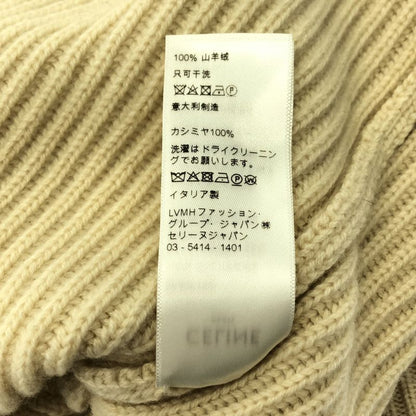 Celine - Cashmere Turtleneck Knit - XS - Ivory - Women's