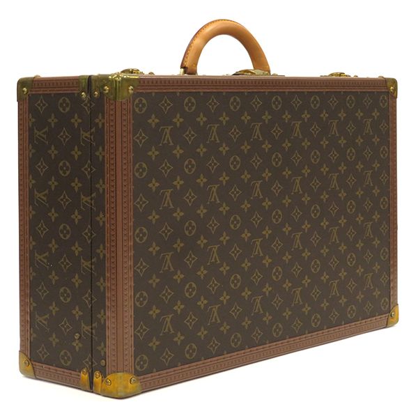 Louis Vuitton Trunk Bisten 55 Monogram Canvas Monogram Gold Hardware Brown