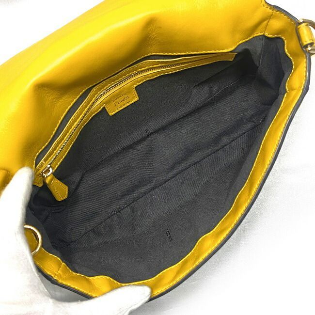 Fendi 2way Mamma Bucket Bag Yellow 8br600