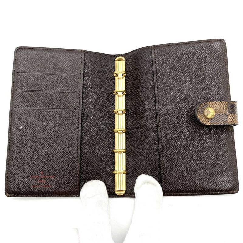 Louis Vuitton R20700 No Betas Agenda PM Notebook Cabas - Damier Ebène Leather