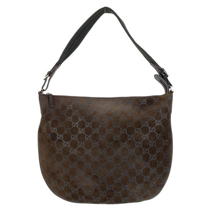 Gucci Brown GG Canvas/suede 001 1206 Shoulder Bag Women 504743