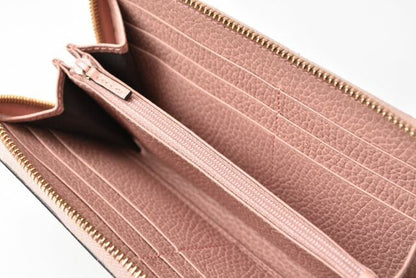 Gucci Wallet Gucci Long Wallet Petit Marmont Leather Light Pink Round Zipper