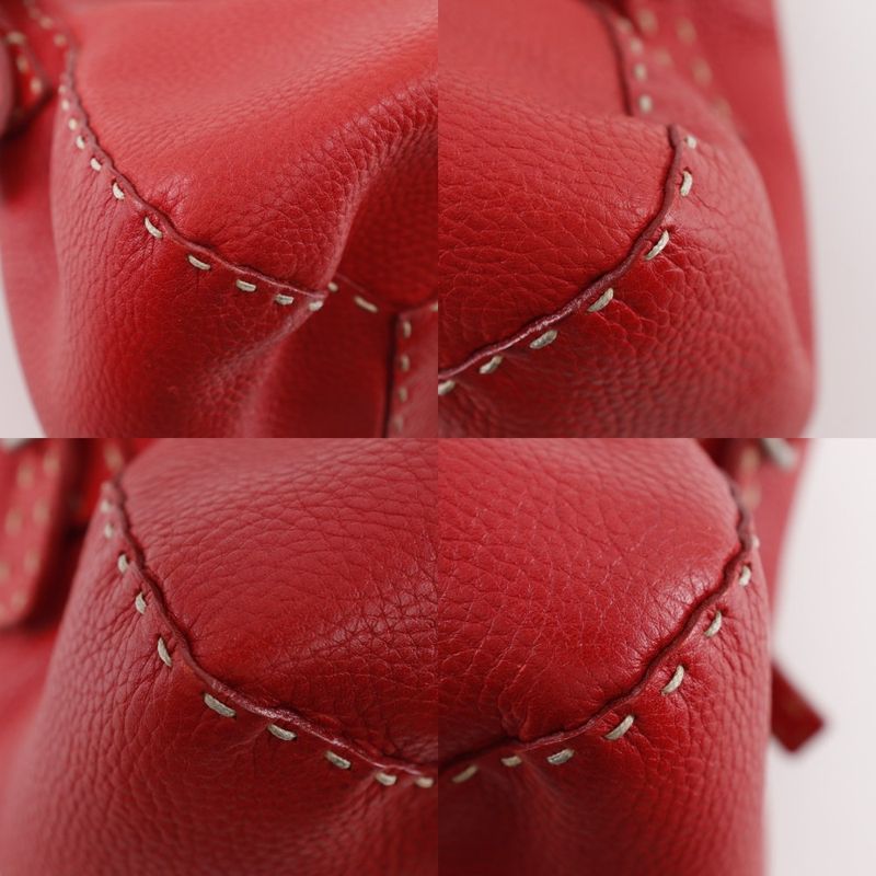 Fendi Selleria Leather Red Women's Handbag