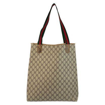 Gucci Vintage Sherry Line Old Gucci GG Supreme Canvas Tote Bag Shoulder Bag