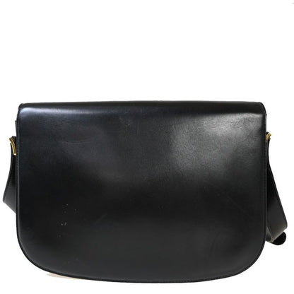 Celine Carriage Shoulder Bag Leather Black 83fa496