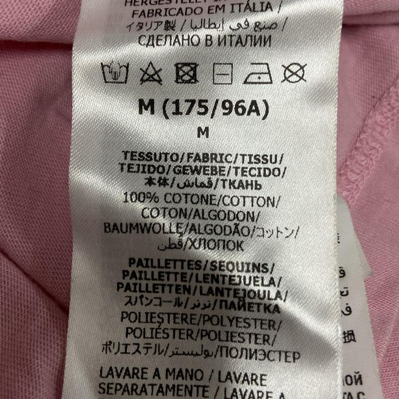 Gucci Short Sleeve T-shirt Size M - 616036 Pink And Red