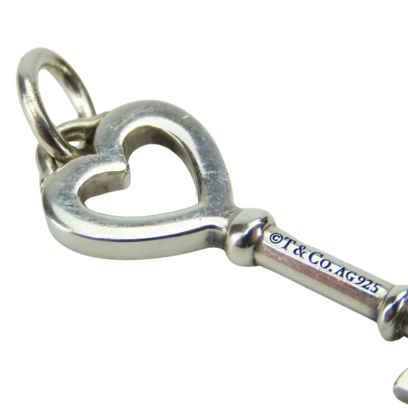 Tiffany & Co Pendant Top 925 Silver Approx 1.6g Silver Charm Only Key Heart