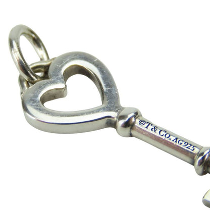 Tiffany & Co Pendant Top 925 Silver Approx 1.6g Silver Charm Only Key Heart