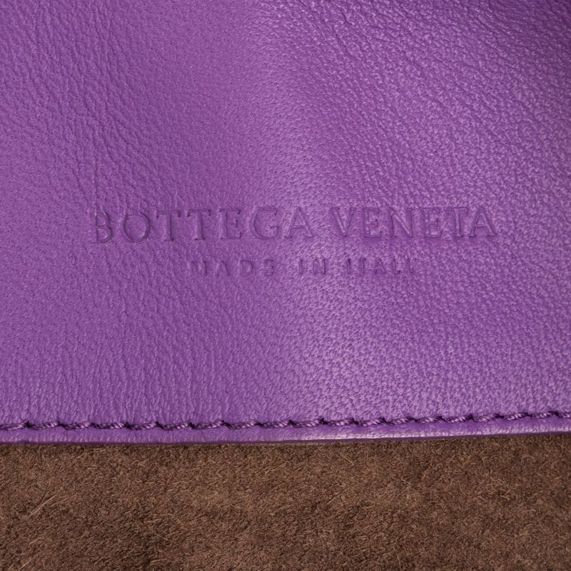 Bottega Veneta Olympia Purple Intrecciato Leather A