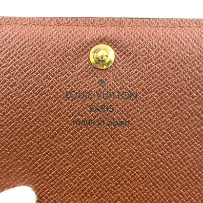 Louis Vuitton Portmonnais Vieux Trésor Monogram Leather × PVC Brown Bifold