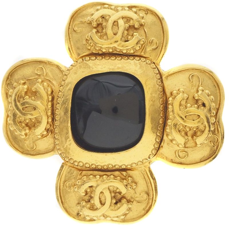 Chanel Coco Mark Vintage Gold Plated 96A Ladies 27.7g Brooch