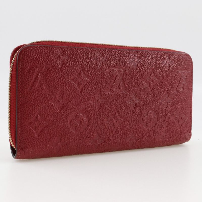 Louis Vuitton Zippy Wallet M60737 Monogram Empreinte Threes Red Sp0149 Ladies