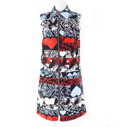 Hermes 23SS 3e0551d1 Wild Print Denim Dress Sleeveless Dress Multi 34 With