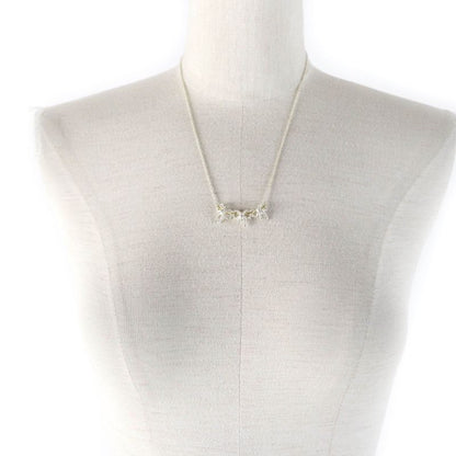 Tiffany & Co Triple Ribbon Combi Necklace Pendant Accessory Sv925 750 Silver