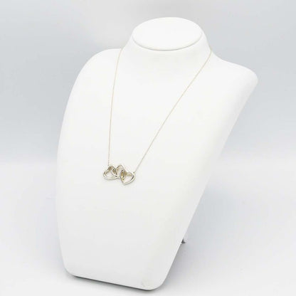 '-1 Tiffany & Co Tiffany & Co Necklace Triple Heart Silver 925 Accessories Total
