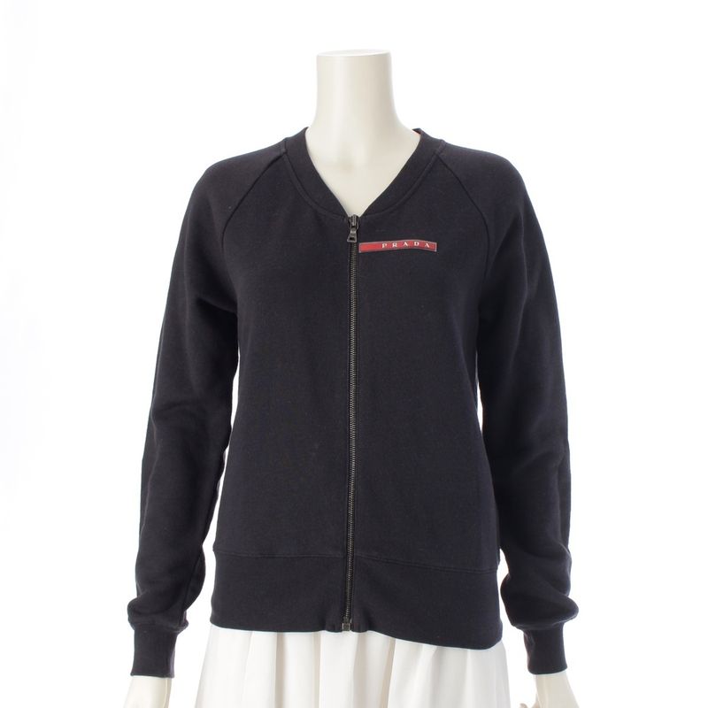 Prada Sport Cotton Stajan Jacket Black Navy