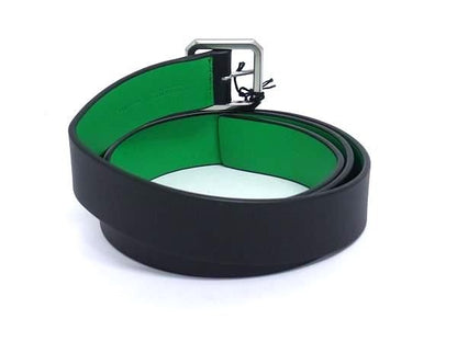 Bottega Veneta Leather Silver Hardware Belt Size: 100cm (39.37in) 40IN Black