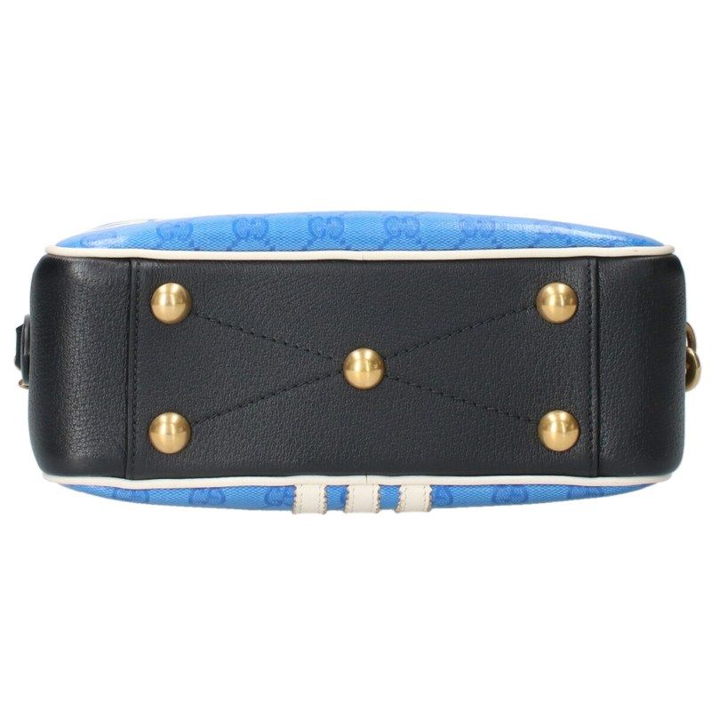 Gucci X Adidas 702427 Double Name Logo Leather Shoulder Bag Men's