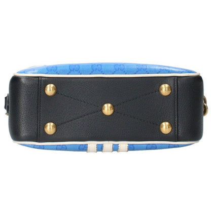 Gucci X Adidas 702427 Double Name Logo Leather Shoulder Bag Men's