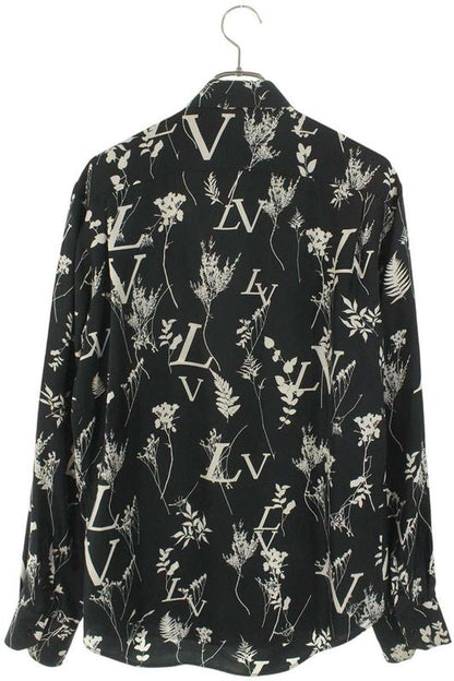 Louis Vuitton 20AW Rm202m XEQ Hjs11w LV Leaf Silk Long Sleeve Shirt Men's S