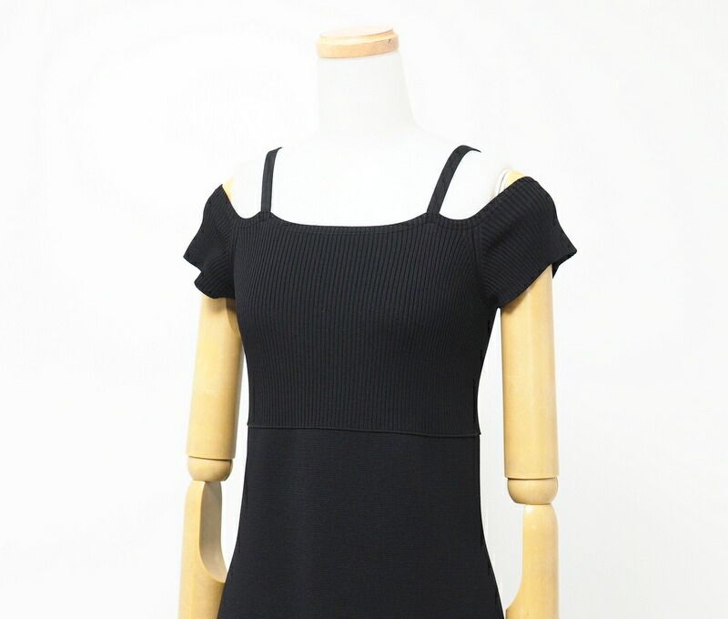 Chanel Dress Size 42 CC Logo Coco Mark Off Shoulder Made In Italy 20231220