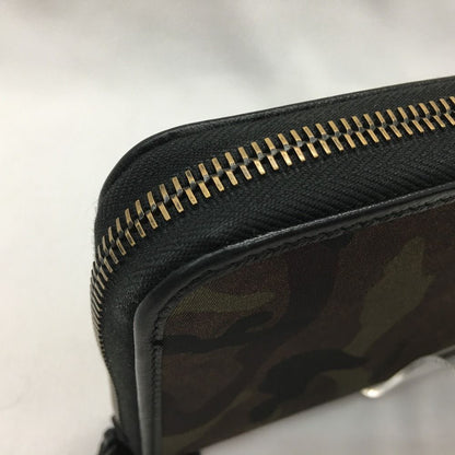 Prada Men's Long Wallet Round Zipper Camouflage