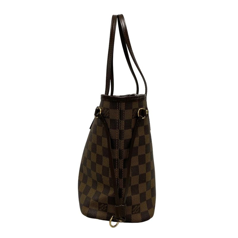 Louis Vuitton Damier Neverfull PM N51109 Ebène Tote Bag