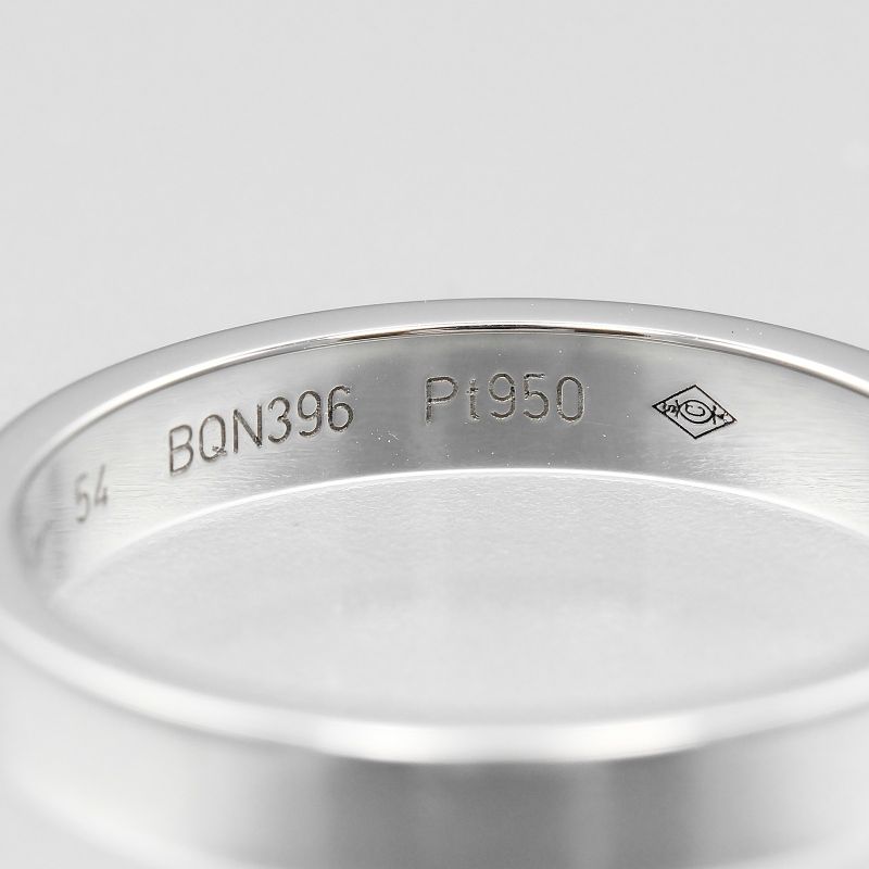 Cartier C De Cartier Engraved Pt950platinum 13.5 Ladies 5.3g Ring