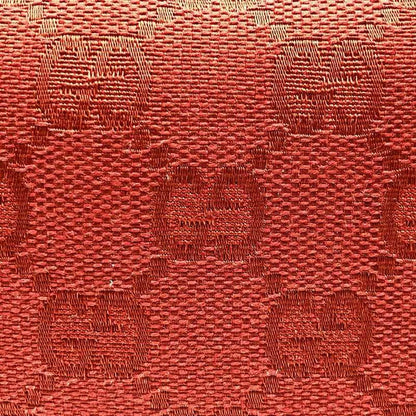 Gucci 115237 Pouch Small Makeup Pouch Makeup Case GG Canvas Red Women's Fashion