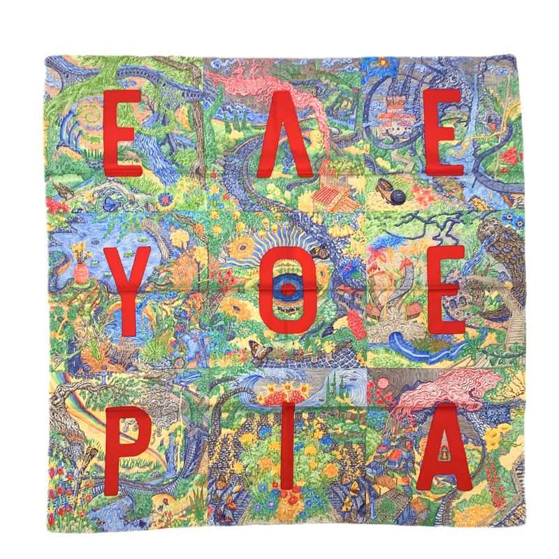 Grade Rare Hermes Carre 90 Carre Geant Elefseria 100% Silk Scarf With Box