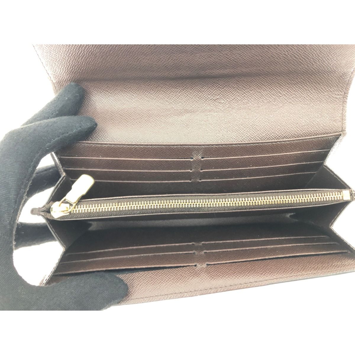 Louis Vuitton Women's Long Wallet Damier Portefeuille Sarah