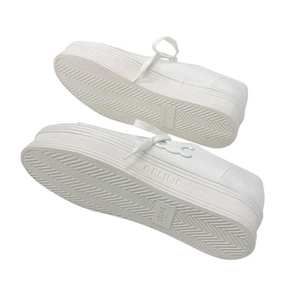 Celine Jane Sneakers Shoes Canvas Leather White Triomphe