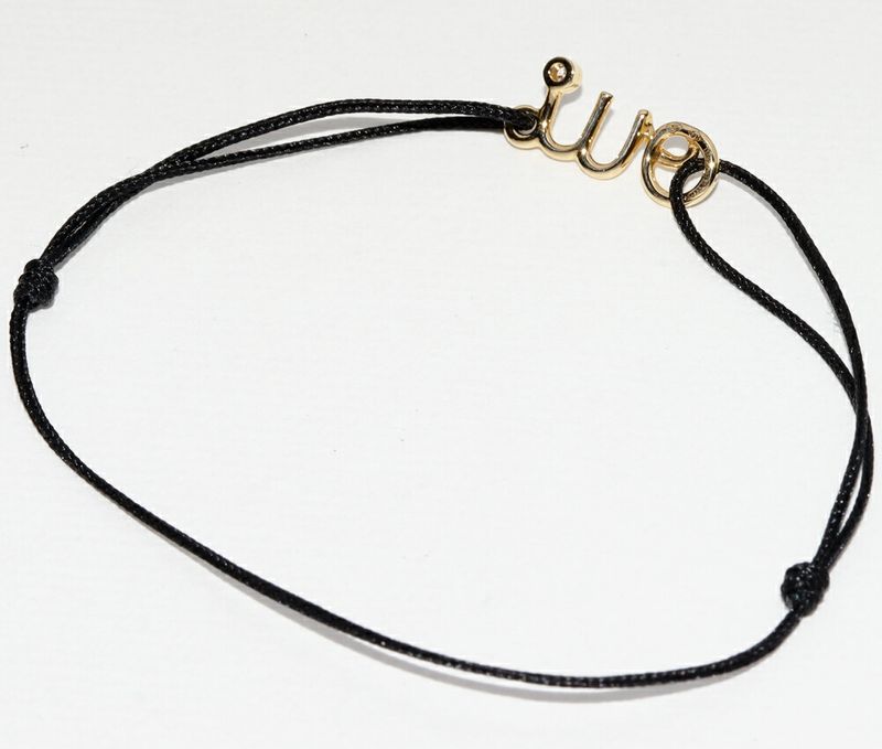 Christian Dior Bracelet 18K Yellow Gold Diamond 1P (003ct) OUI Amour Bracelet