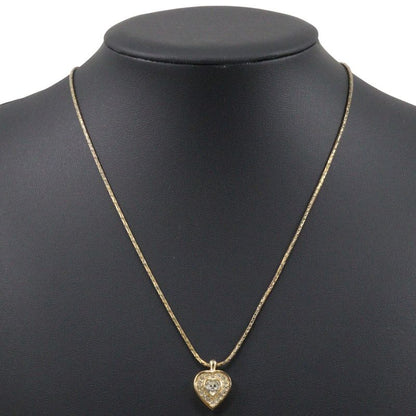 [dior] Christian Dior Heart Vintage Gold Plated And Rhinestone Ladies 6.7g