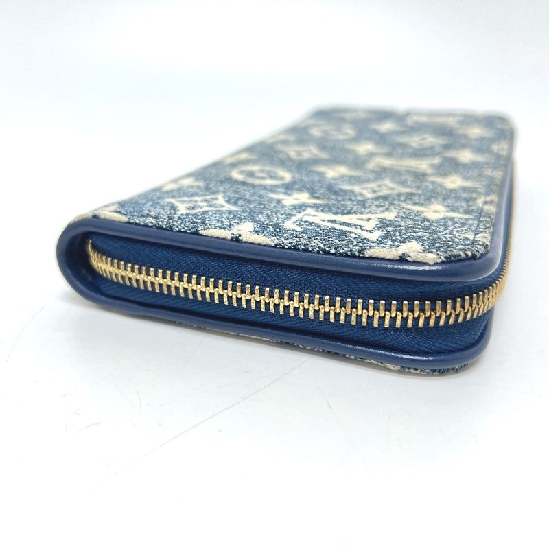 Louis Vuitton Long Wallet Monogram Jacquard Denim Zippy Wallet M81226 Denim Blue