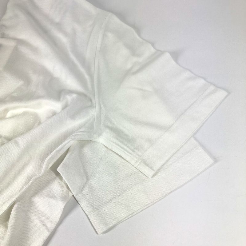 Hermes Polo Shirt H Logo Line Cotton White