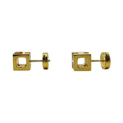 Hermes H Cube Caged Ash Earrings H Cube Caged Ash Earrings Binaural Gold with