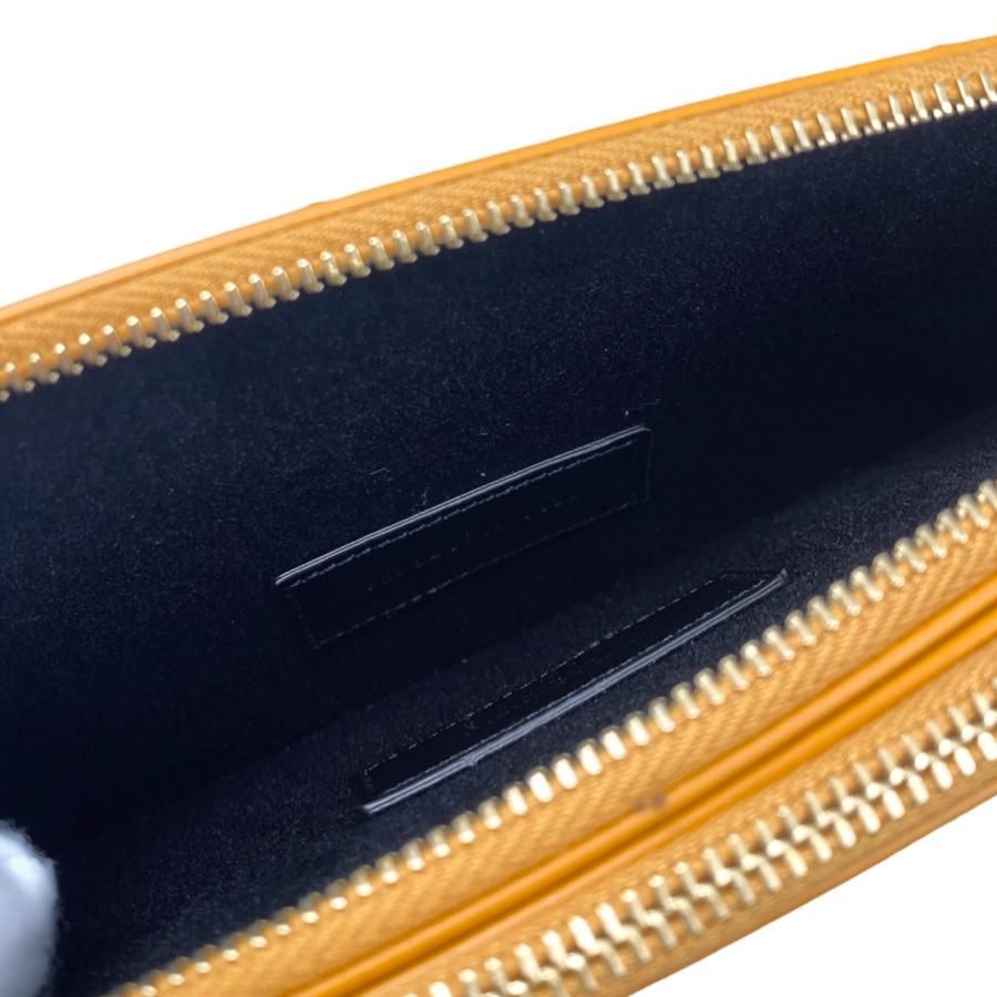 Saint Laurent Shoulder Bag Chain Logo Orange Gold Hardware Saint Laurent