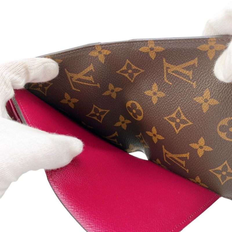 Louis Vuitton M60494 Monogram Portefeuille Marillet Compact Trifold Wallet With