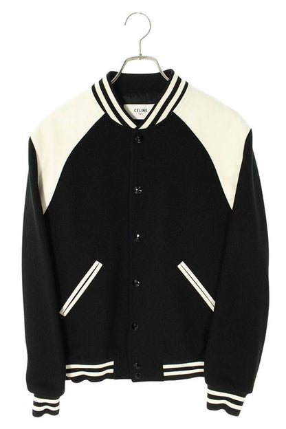 Celine 2v39v896c Leather Yoke Switch Classic Teddy Blouson Men's 48