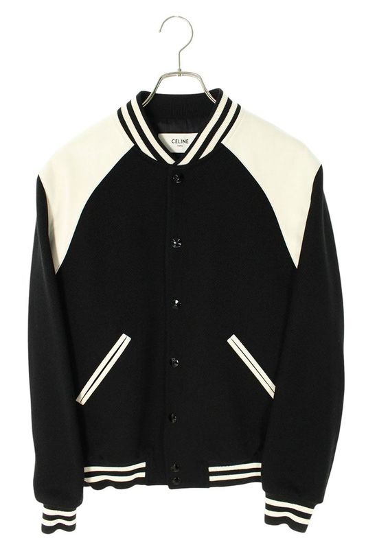 Celine 2v39v896c Leather Yoke Switch Classic Teddy Blouson Men's 48